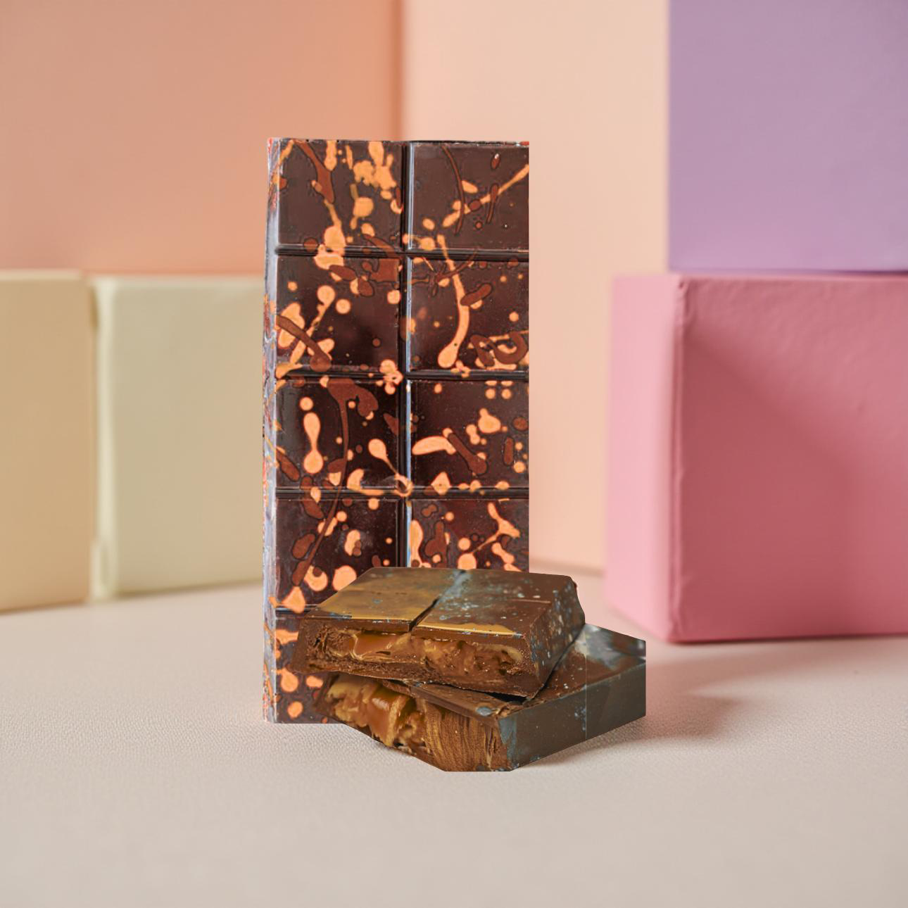 Tablette de Chocolat Spéculos et Caramel