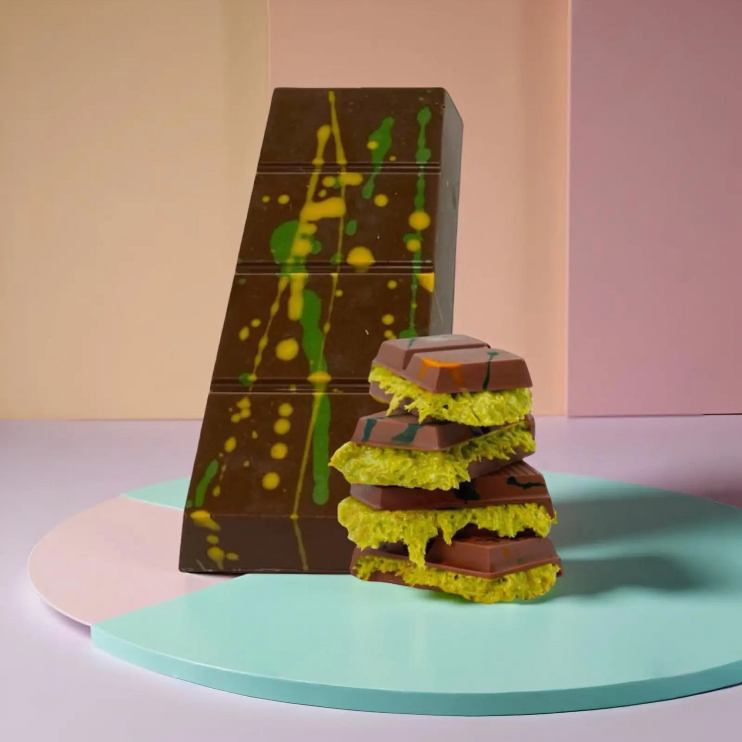 Chocolat Dubaï  Pistache & Kunafah 100g Dubaisweets