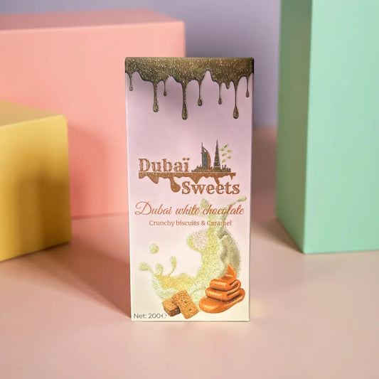 Dubai white chocolate Spéculos et Caramel Dubaisweets